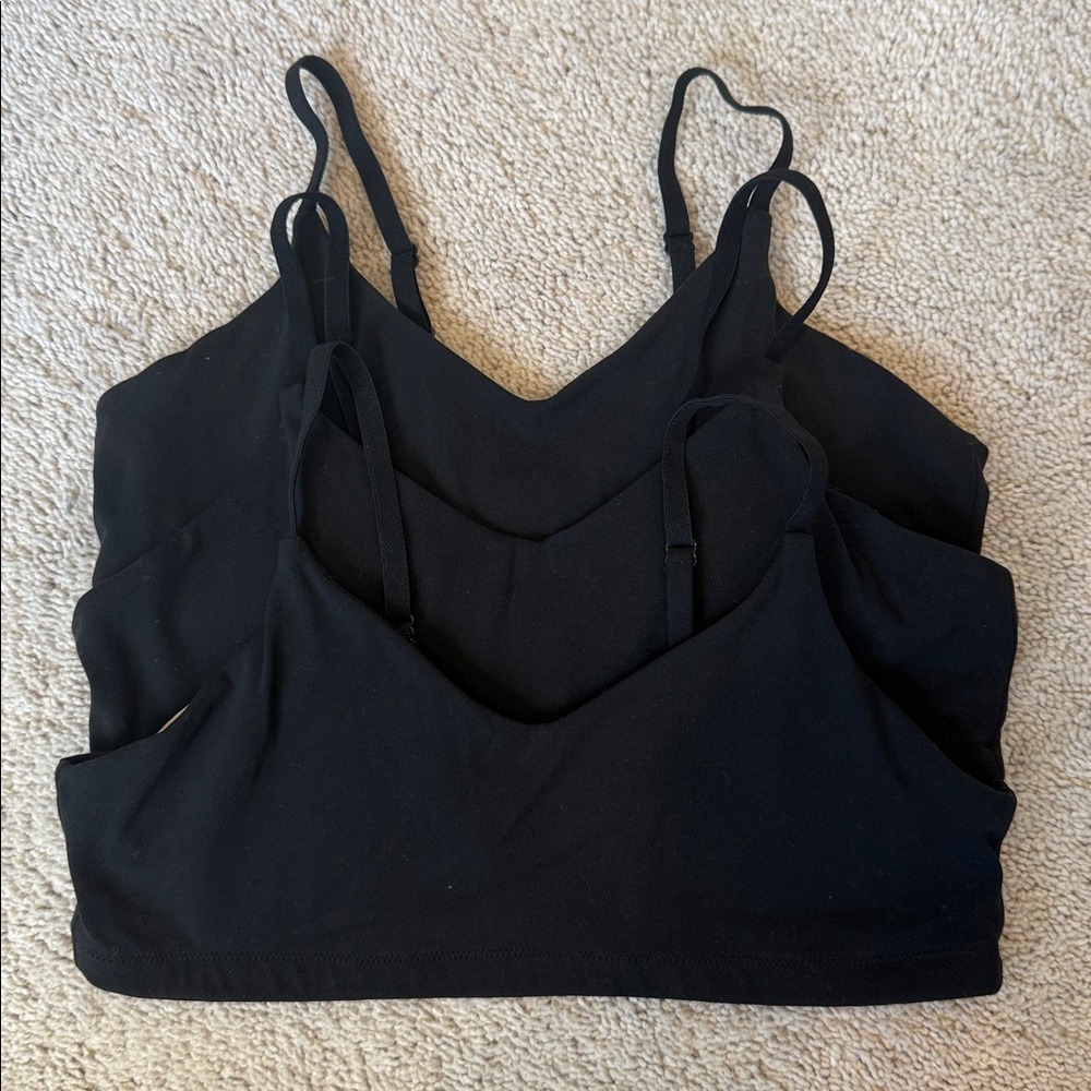 Athleta Girl Black Bralette Set